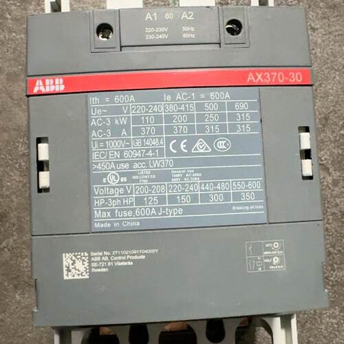 【询价】交流接触器AX370-30 -600A适用
