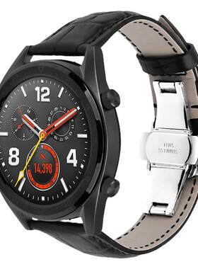 适用WatchGT6/GT5表带柔软真皮