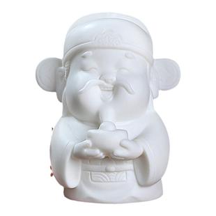 素茗新中式陶瓷Q版福禄寿三星摆件一套客厅书房办公室桌面装饰品