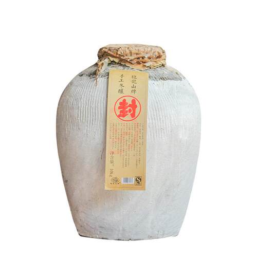 抱龙山花雕酒正宗绍兴老黄酒坛装20斤十年陈半甜型手工冬酿善酿酒