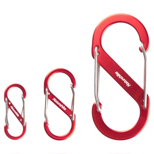 挪客挂扣铝合金S型登山扣钥匙挂水壶挂扣铝合金扣用途多样连接扣