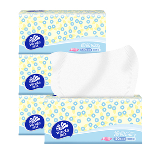 维达抽纸细韧柔韧130抽3包餐巾纸擦手卫生纸面巾纸纸巾家用实惠装