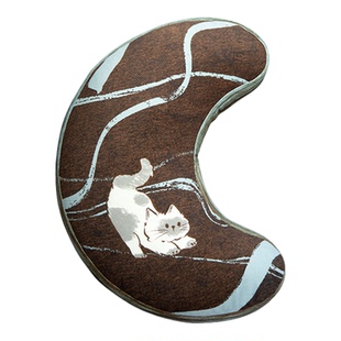 彩衣堂美拉德可爱护肩带车载月亮枕头汽车安全带副驾护长途护颈枕