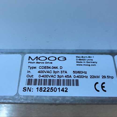 MOOG伺服驱动器 CDE54.044.D，德国原装，22K