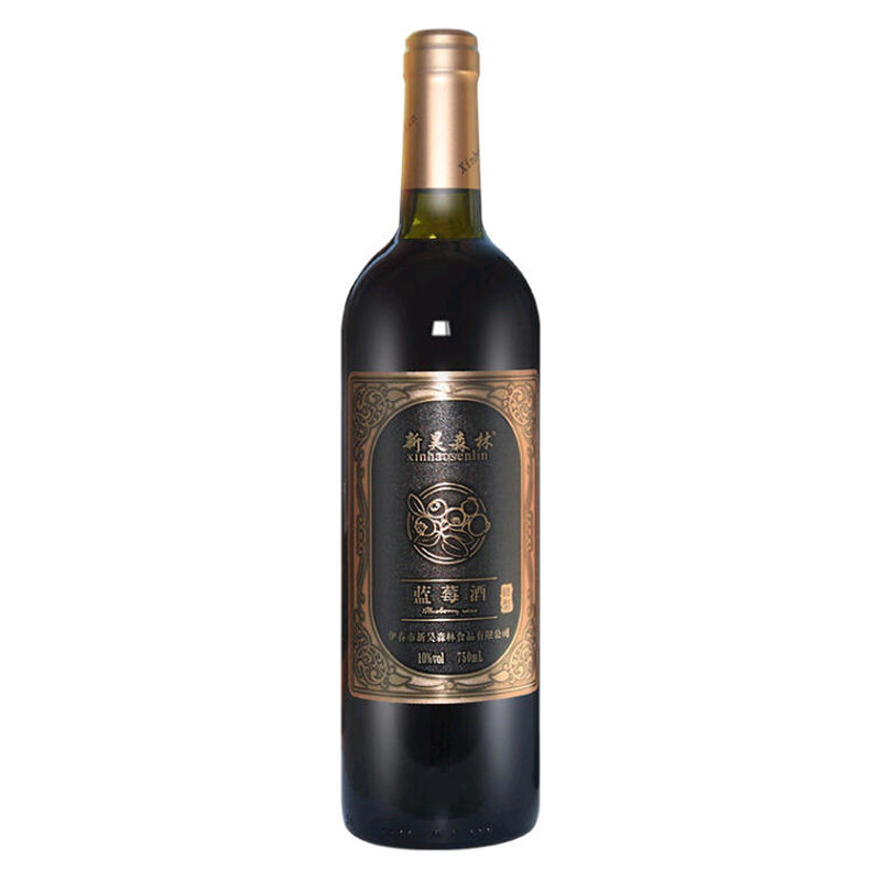 新昊森林蓝莓酒甜型酒10度75果酒