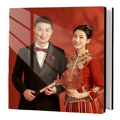 双面水晶册亚克力不易碎礼盒装