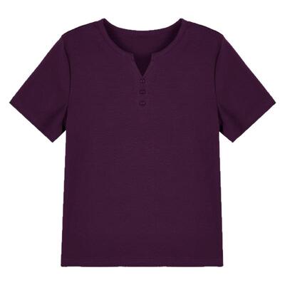 正肩短袖t恤女夏季显白显气质