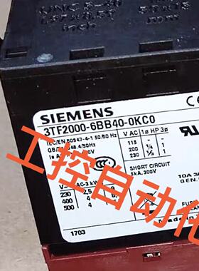 议价Br New 3Tf2000-6Bb40-0Kc0 Original  Dc Contactor适用