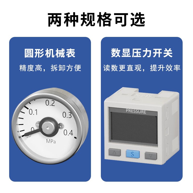 高精密调压阀气体气压调节IR2000/IR2010/IR2020-02BG数显减压阀