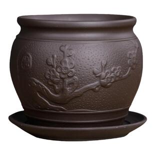 大号陶瓷特价清仓简约吊兰绿植兰花个性多肉蝴蝶兰专用花盆带托盘