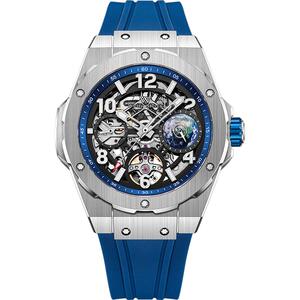 威利默克机械全自动手表男士新款品牌正品男款镂空时尚腕表男表