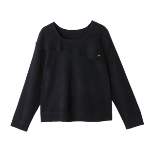 采多宝大码女装胖mm2025冬季新款桂花纹理荷叶边毛衣DDMY2376-Z