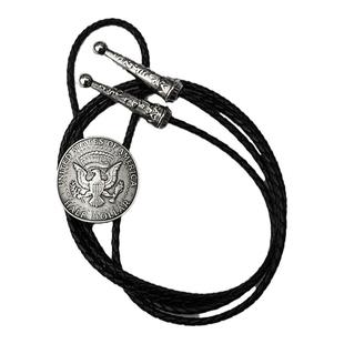 BOLO TIE波洛领带纯银男阿美咔叽休闲项链衬衫配饰美式领结绳复古