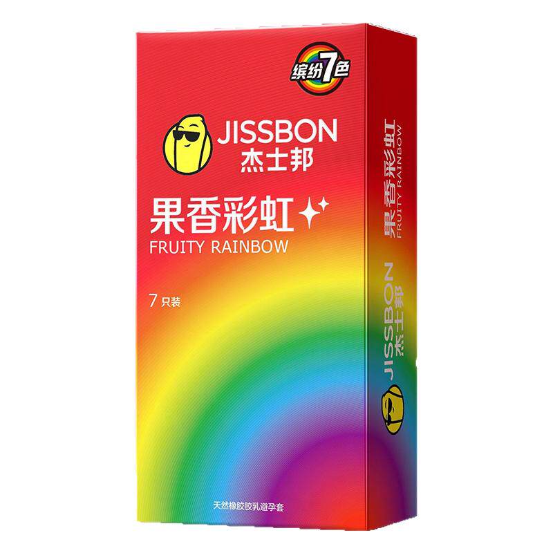 杰士邦果香彩虹超薄避孕套