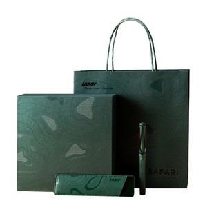 新年礼物凌美签字笔宝珠笔lamy狩猎定制商务高档女男士暗夜绿礼盒