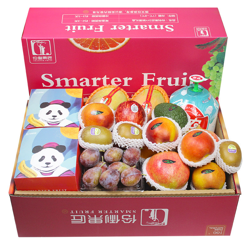 中秋礼盒进口鲜果+月饼组合批发