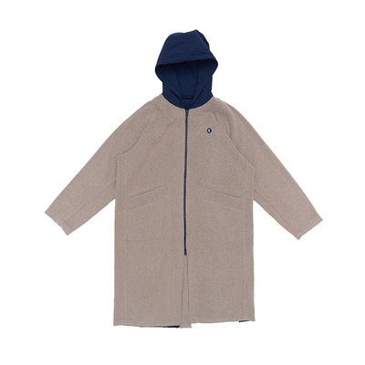 安高若户外旅行日常带帽长外套