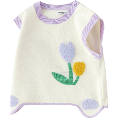 巴拉巴拉女童针织衫马甲小童宝宝毛衣背心春秋季新款儿童坎肩外穿