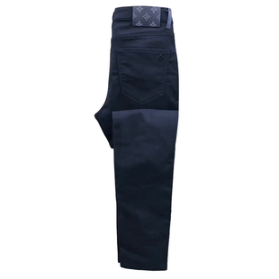 秋冬季欧货黑色高端男士休闲牛仔裤时尚潮流百搭修身轻奢弹力舒适