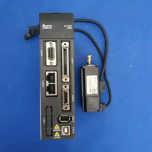议价拆机台达A2-100W伺服套装驱动ASD-A2-0121-F电机ECMA-C10401G