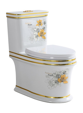 特价热销彩色大口径虹吸超漩马桶