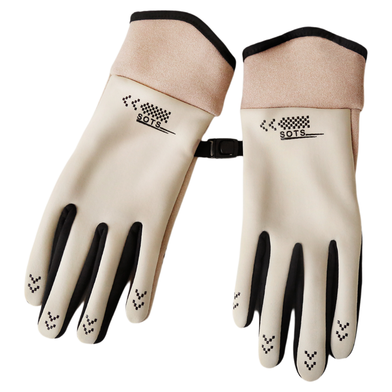 手套女秋冬季2025新款触屏加绒加厚滑雪电动车保暖御寒骑行手套男