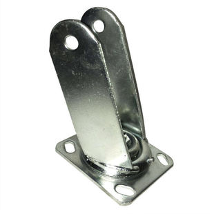 脚轮支架重型加厚4/5/6/8寸手推车定向万向脚轮拖车支架轮子配件