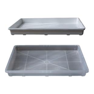 磨砂高透长方形接水托盘多肉花盆整理浸盆花卉绿植种植收纳操作盘