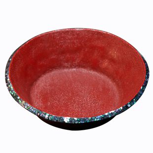 臻宝堂大漆壶承干泡台小号托盘纯手工螺钿壶垫茶盘中式茶具零配件