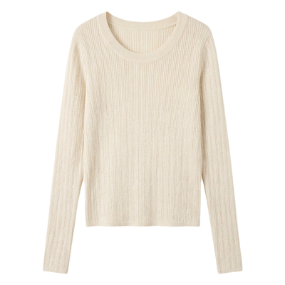 韩系u领打底衫女内搭设计感