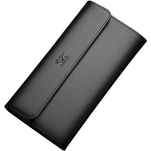 七匹狼长款钱包男真皮钱夹头层牛皮正品大容量手拿年轻人潮流简约