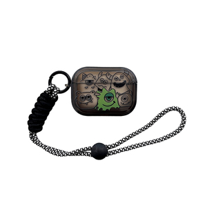 趣味卡通可爱超萌小怪兽airpodspro2保护套适用苹果蓝牙耳机壳2代透明黑色3代硅胶pro可爱女生4代套全包防摔1