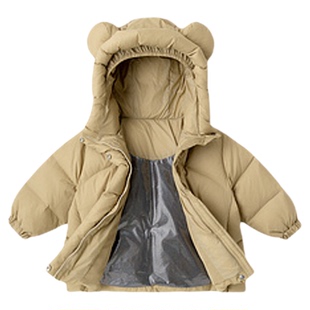 三防小泡芙嘟嘟家儿童羽绒服男童加厚保暖冬装宝宝冬季蓄热防寒服