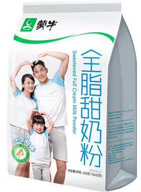 蒙牛全脂高钙奶粉即食小袋装