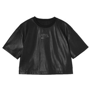 2026年Outlets专柜 深圳南油CV春装小个子套头短款高腰皮衣外套女