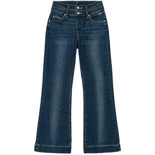 【张凌赫代言】Lee商场款美颜牛仔427标准喇叭深蓝女牛仔裤潮流