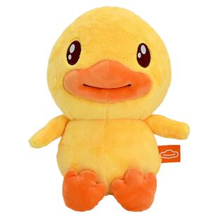 B.Duck小黄鸭可爱毛绒玩具睡觉抱公仔玩偶浮水鸭造型摆件生日礼物