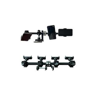 手机直播支架扩展机位夹配件便携金属横杆多机位架子可旋转调角度