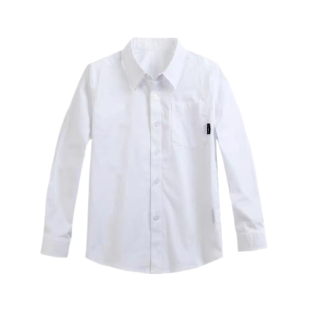 学生英伦校园白色经典校服衬衫春秋纯棉学院透气男童校服衬衣