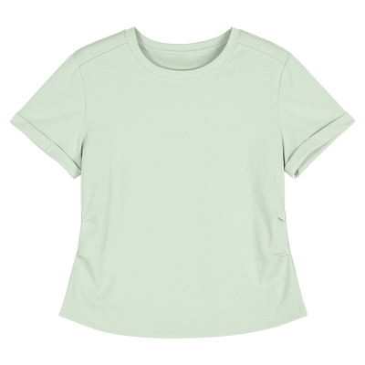 圆领短袖新款夏季简约修身上衣