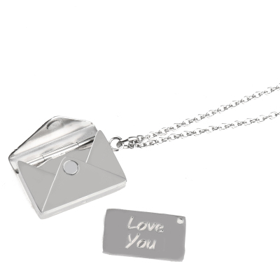 一封密信！小众设计感钛钢项链