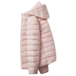 唐狮集团排骨羽绒服女款秋冬季2025新款小个子白鸭绒轻薄连帽外套