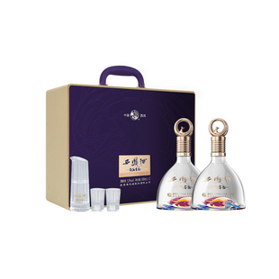 西凤酒52度白酒礼盒2瓶装紫气东来白酒高档酒礼盒送礼官方旗舰店