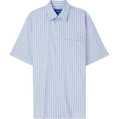 Ader Error 春夏女贴花条纹棉质平纹布衬衫