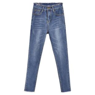 175高个子加长裤子180牛仔裤女显瘦高腰小脚秋冬加绒铅笔裤