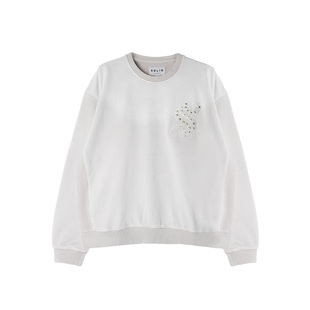 J1M5买手店 SOLID HOMME 25秋冬 胸前刺绣圆领卫衣 设计师品牌
