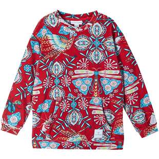 芬兰reima男女儿童大童秋冬新款休闲洋气印花运动套头长袖卫衣