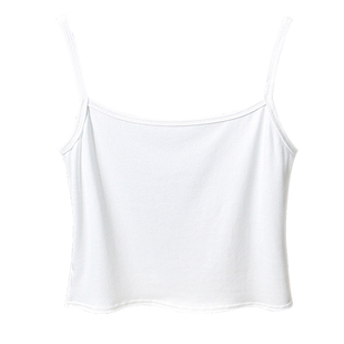 短款小吊带背心女内搭2026新款修身露脐黑白色纯棉打底抹胸无胸垫