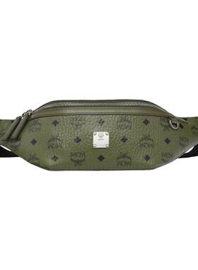 【2026新品】MCM FURSTEN 中号苔影绿腰包时尚潮流百搭男女包