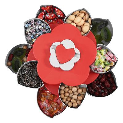 2025新款旋转果盘家用客厅糖果盒